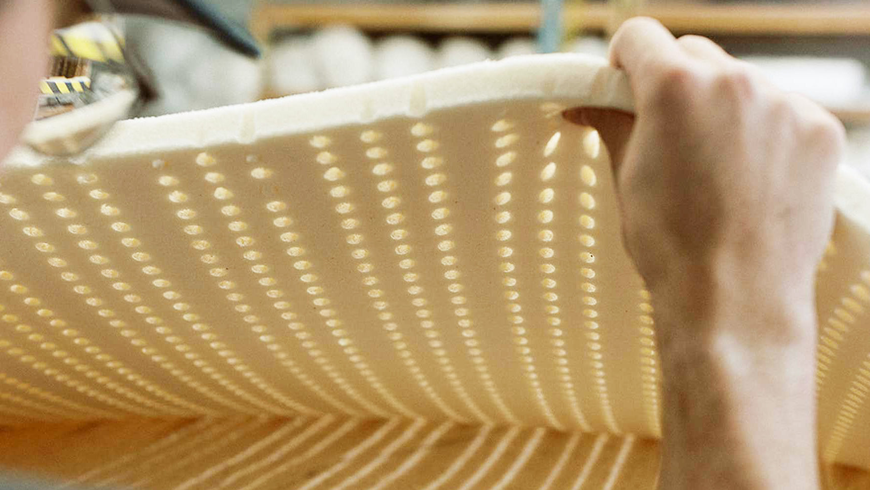 Organic latex used in handcrafted mattresses made in northern Michigan at Harbor Springs Mattress Co.