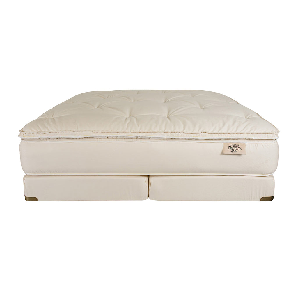 Picture of the luxury, organic Trillium mattress from Harbor Springs Mattress company.
