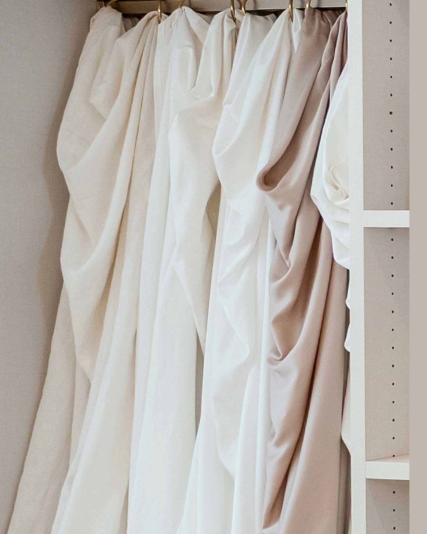 display of natural and organic bedding in Habor Springs Mattress store in Traverse City Michigan.